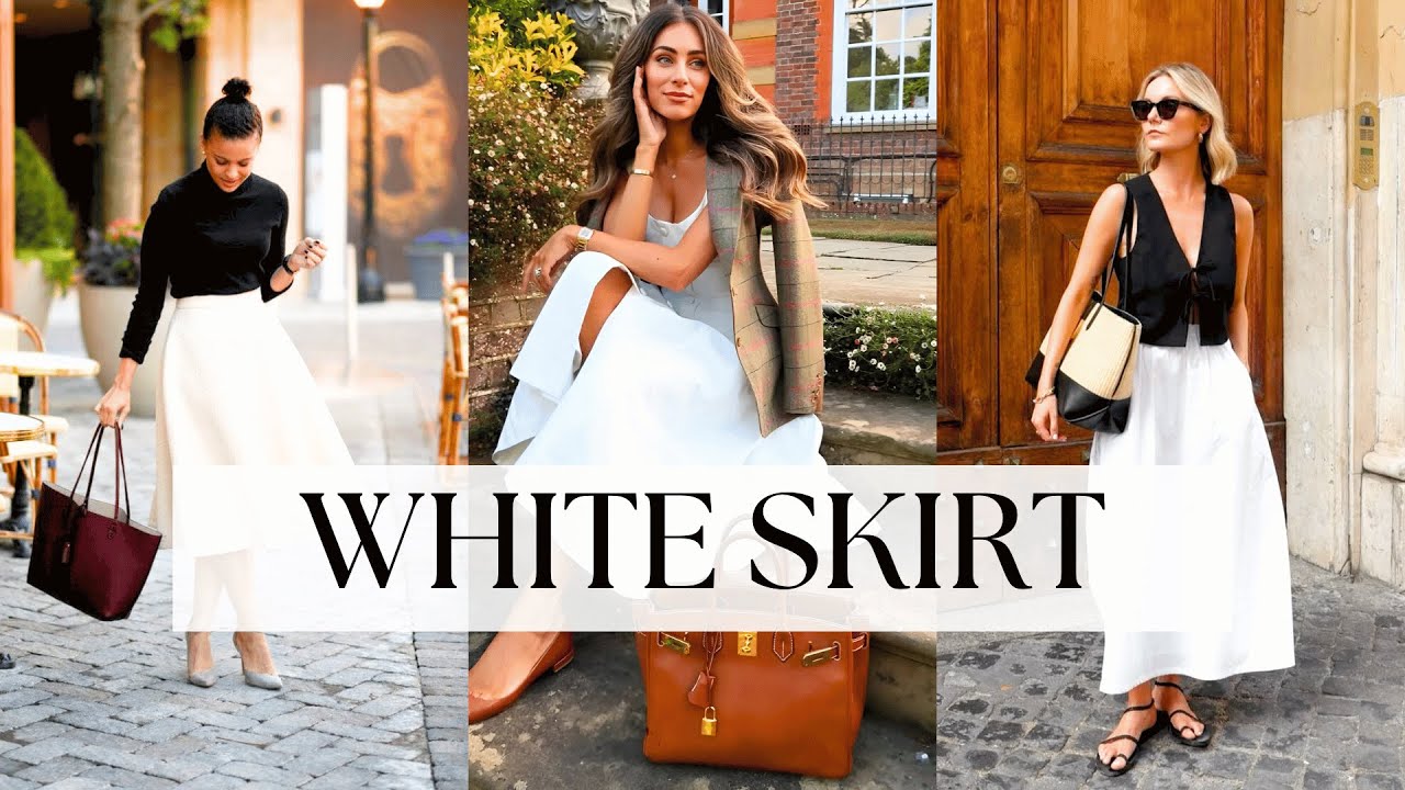 White Skirt Elegance 🌸 7 Must-Try Spring Looks for Mature Women Over 60!