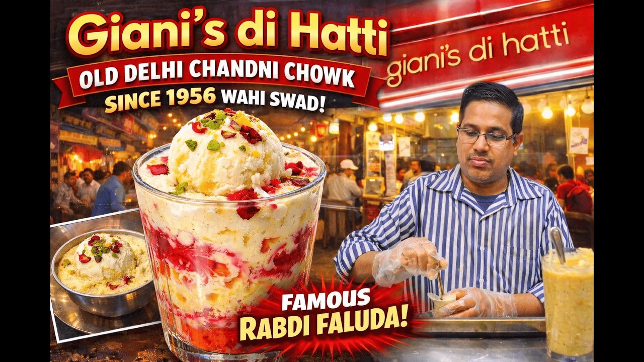 Giani’s di Hatti Rabdi Faluda Review | Old Delhi Street Food | Wahi Swad Since 1956