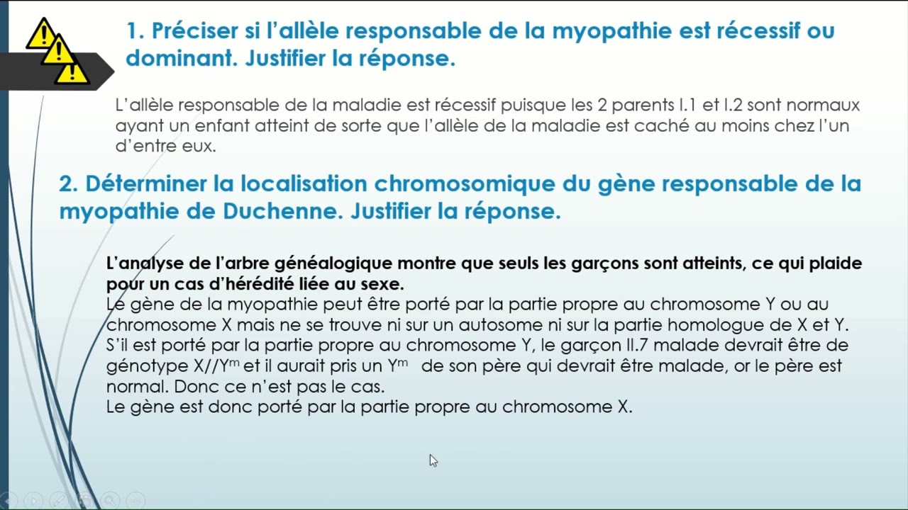 SV- Maladies gonosomales récessives - Partie 1