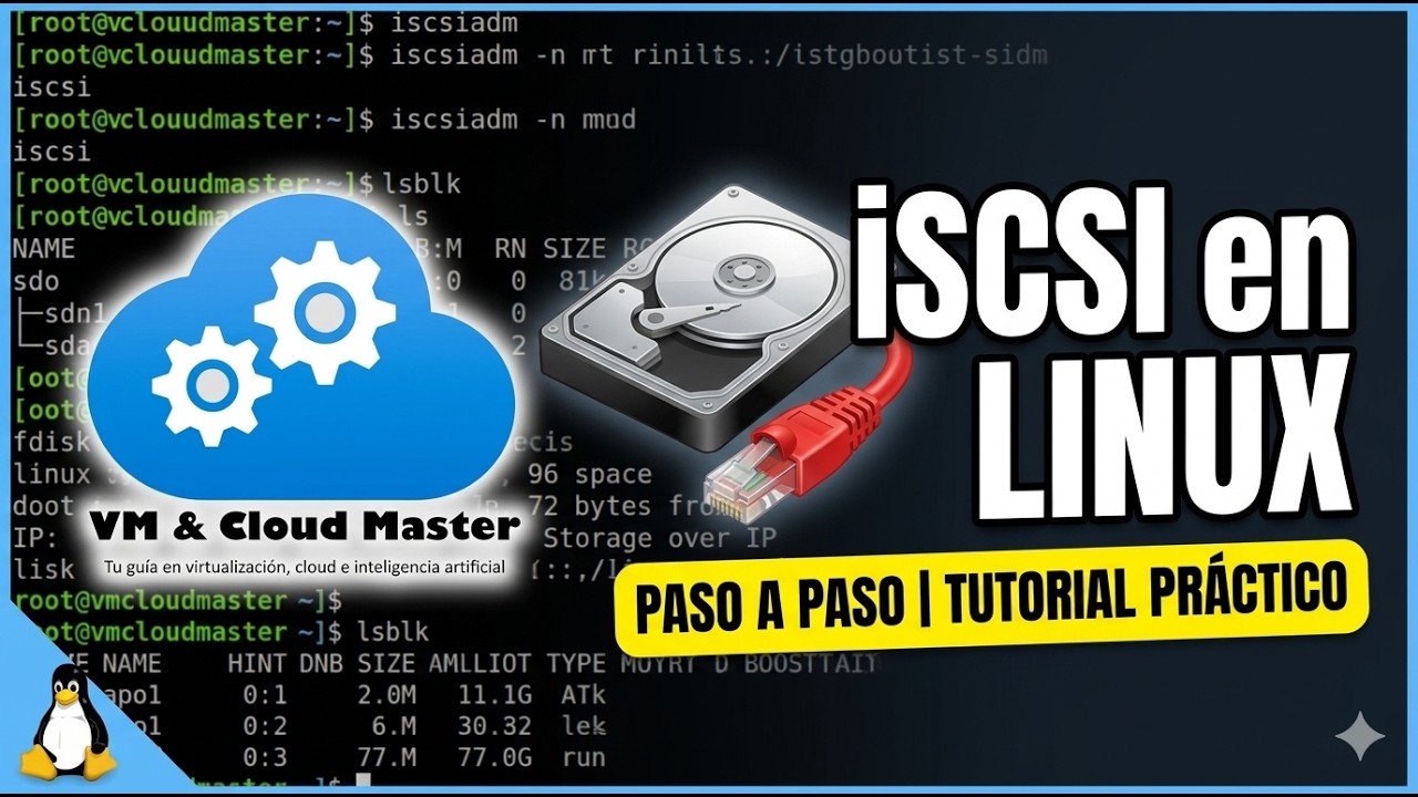 Cómo configurar un disco iSCSI en Linux paso a paso | Tutorial práctico #vmcloudmaster
