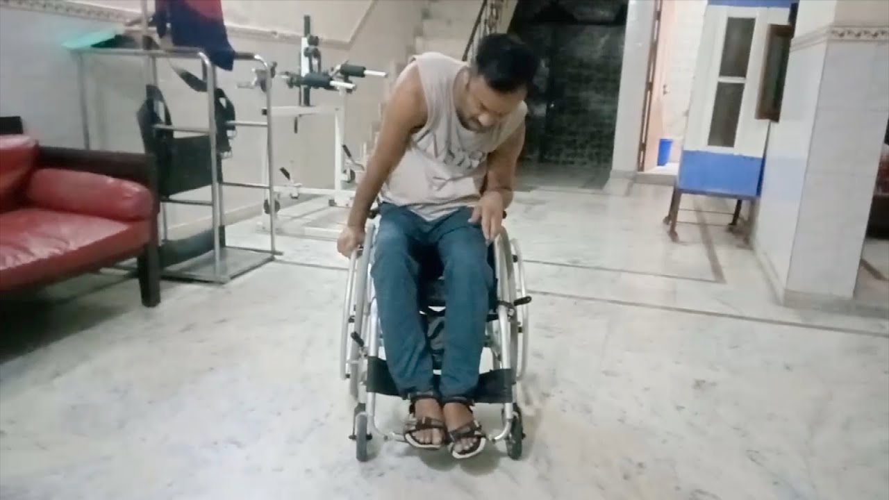 How I Do Wheelchair Pressure Relief - Nurudin Goldy, C6 Complete Quadriplegic from Delhi, India