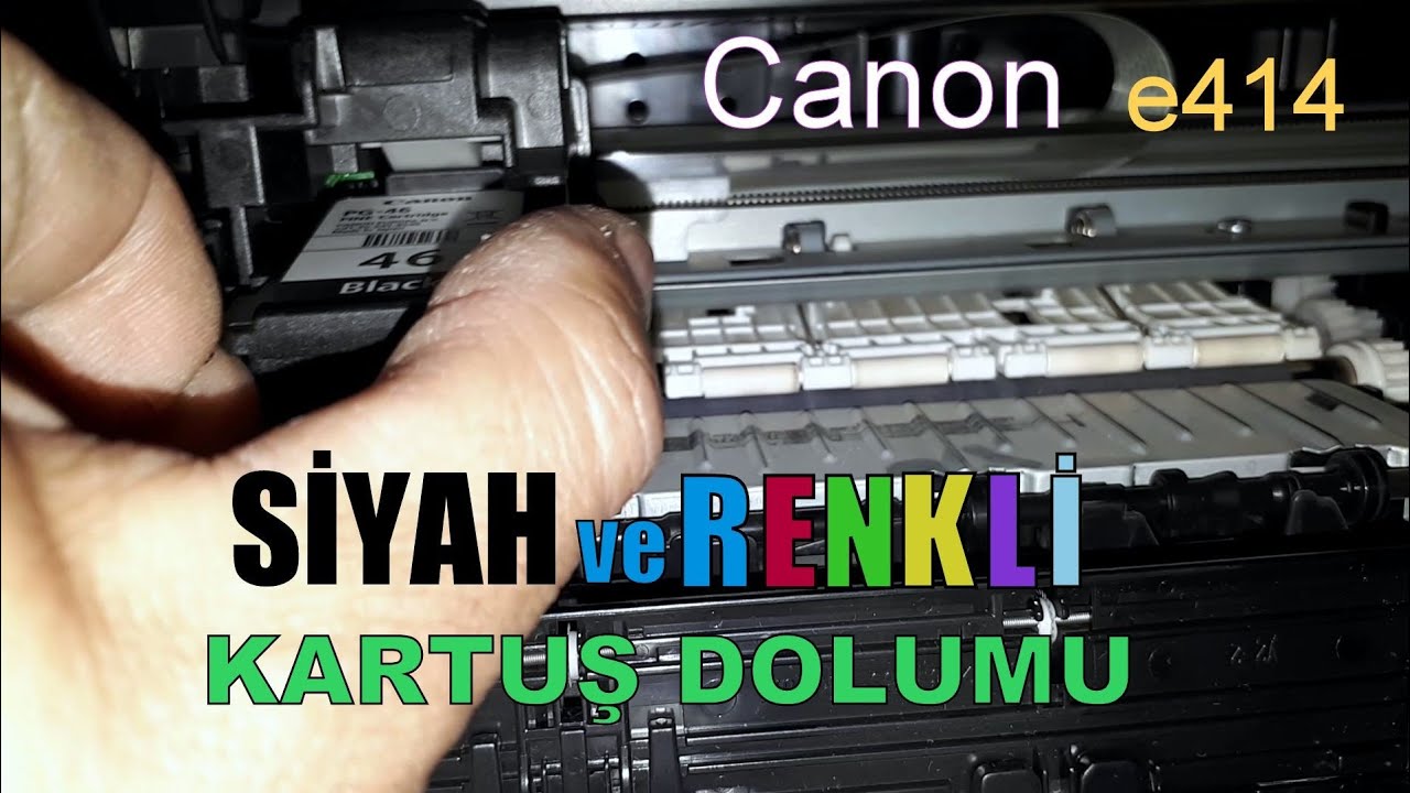 Yazıcı Kartuşu Nasıl Doldurulur (Canon e414)