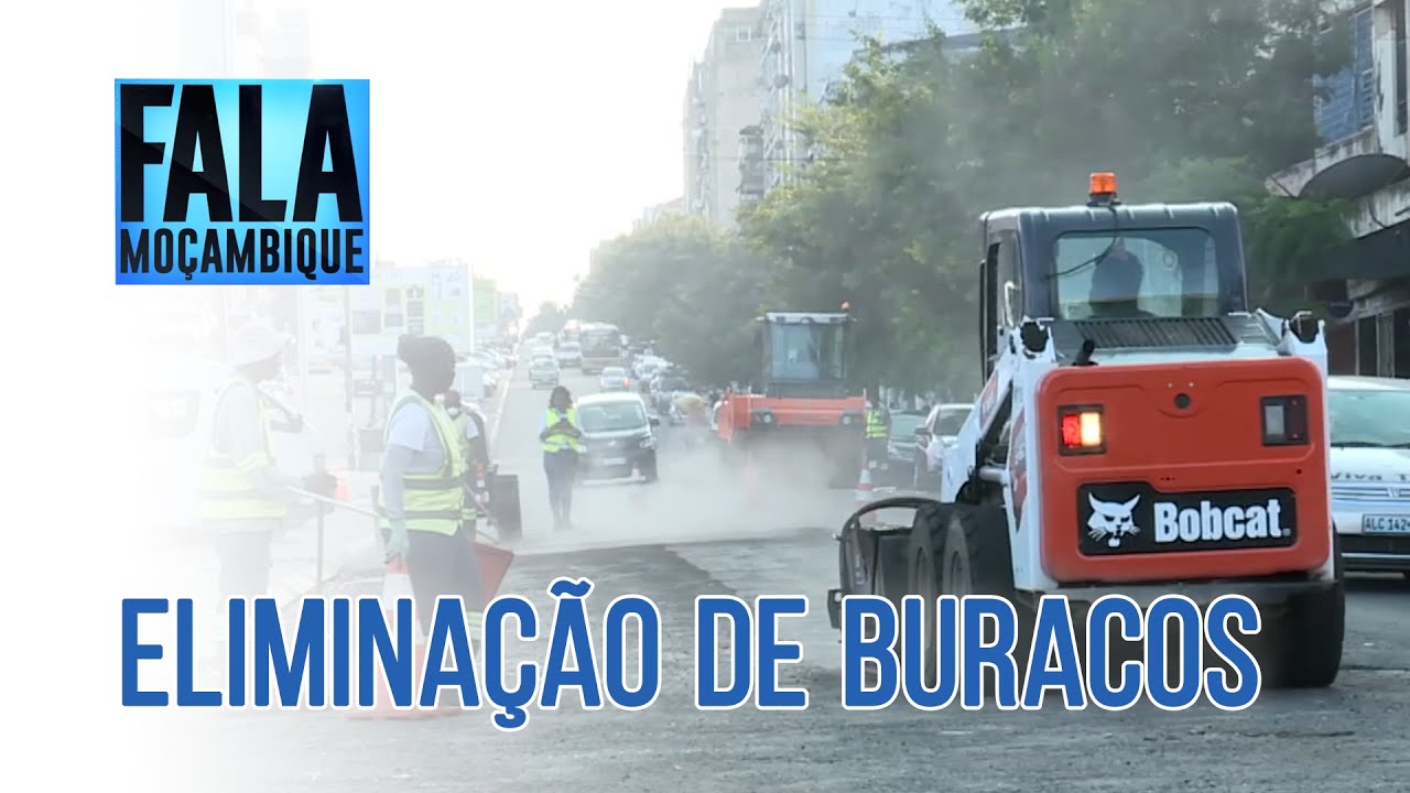 Trabalhos avançam na Avenida Guerra Popular em Maputo
