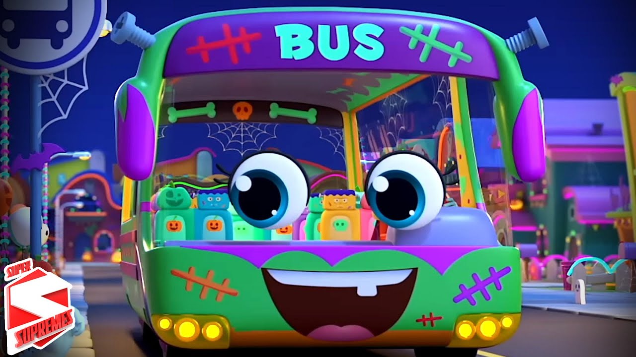 Halloween Wheels On The Bus + More Scary Rhymes for Kids