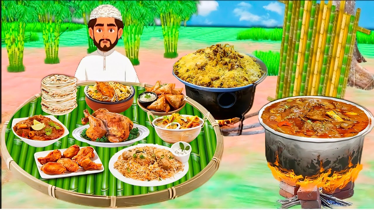 लालची बिरयानी वाला | lalchi Biryani wala |Hindi Kahani | cartoon Hindi kahani #food #biryani #lalchi