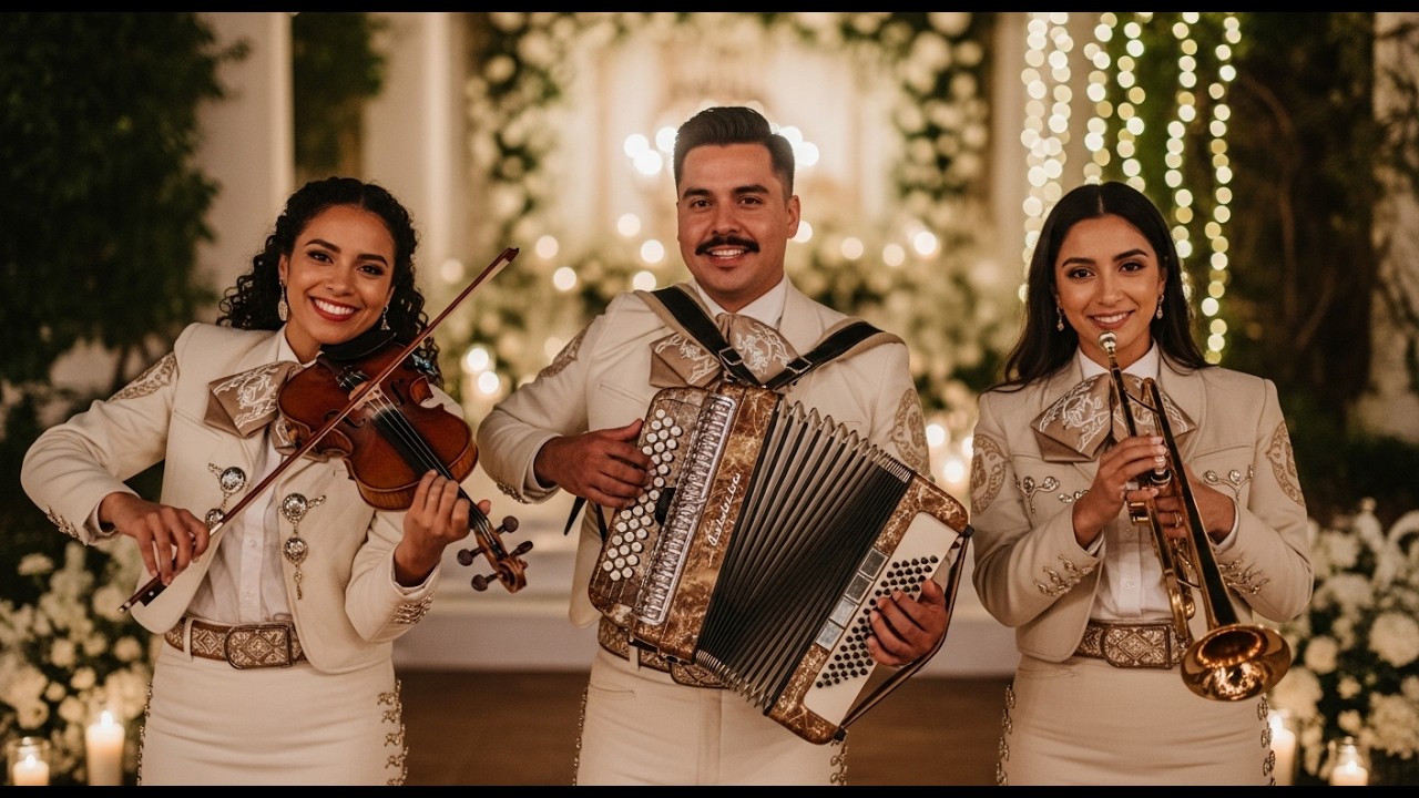 Mexico Music Mariachi Ranchera with Guitar, Trumpet, Violin and Accordion for Fiesta Rhythm