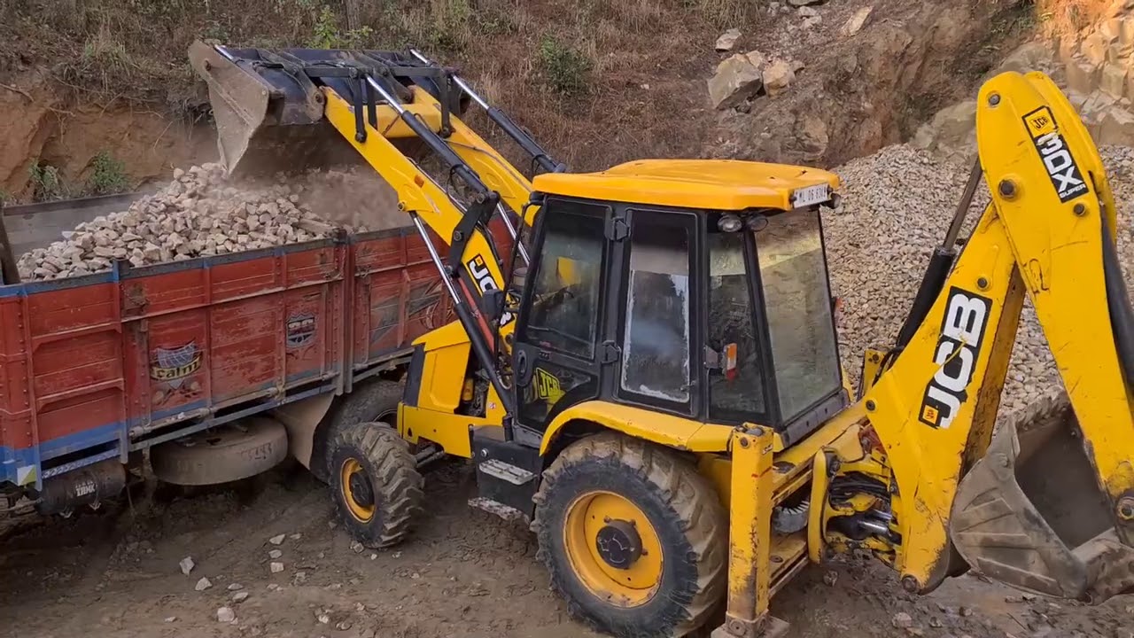 jcb loading stone