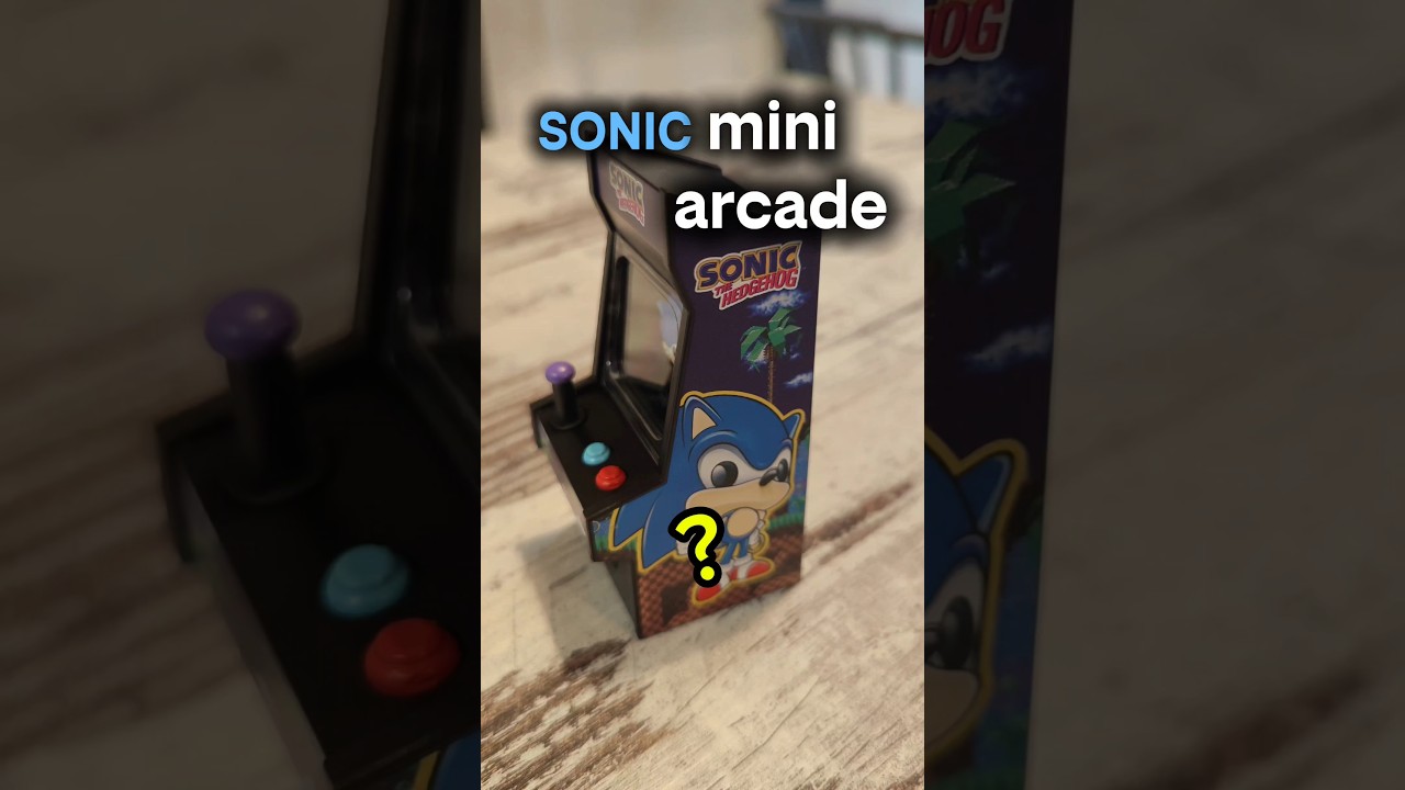 Sonic mini arcade🕹️ #sonic #gaming #ps5 #xbox #arcade #playstation #unboxing #nostalgia