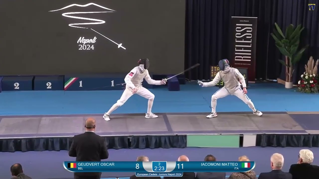 European Championships 2024 JMF - L4 - Oscar Geudvert BEL v Matteo Iacomoni ITA