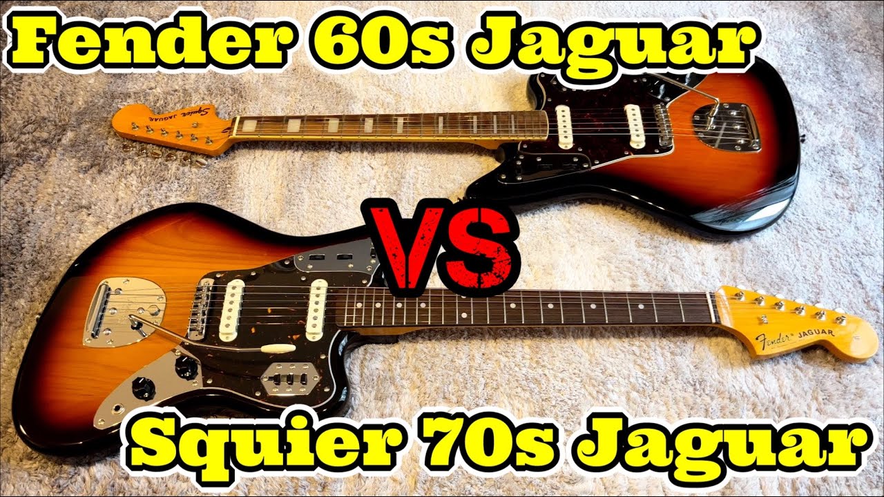 Fender 60s Jaguar とSquier 70s  Jaguarを比較すると…