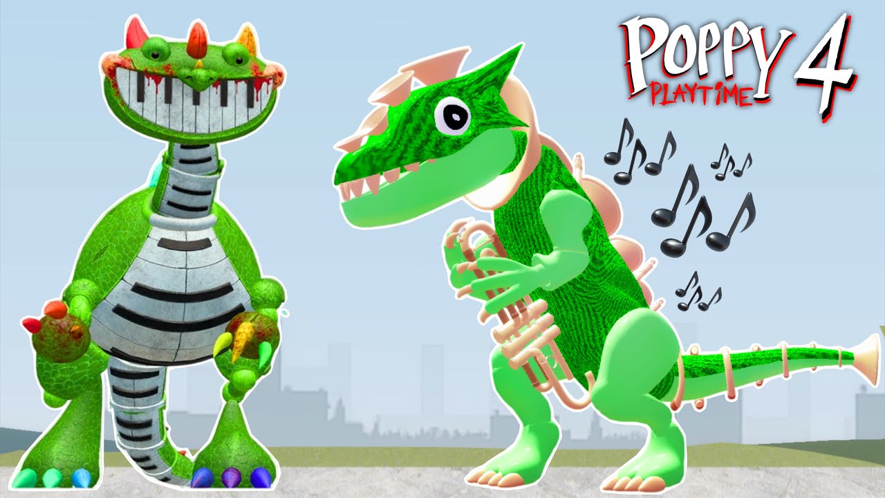 I FOUND NEW TRUMPOSAURUS DINO TOY PIANOSAURUS FAMILY POPPY PLAYTIME 4 In Garry's Mod