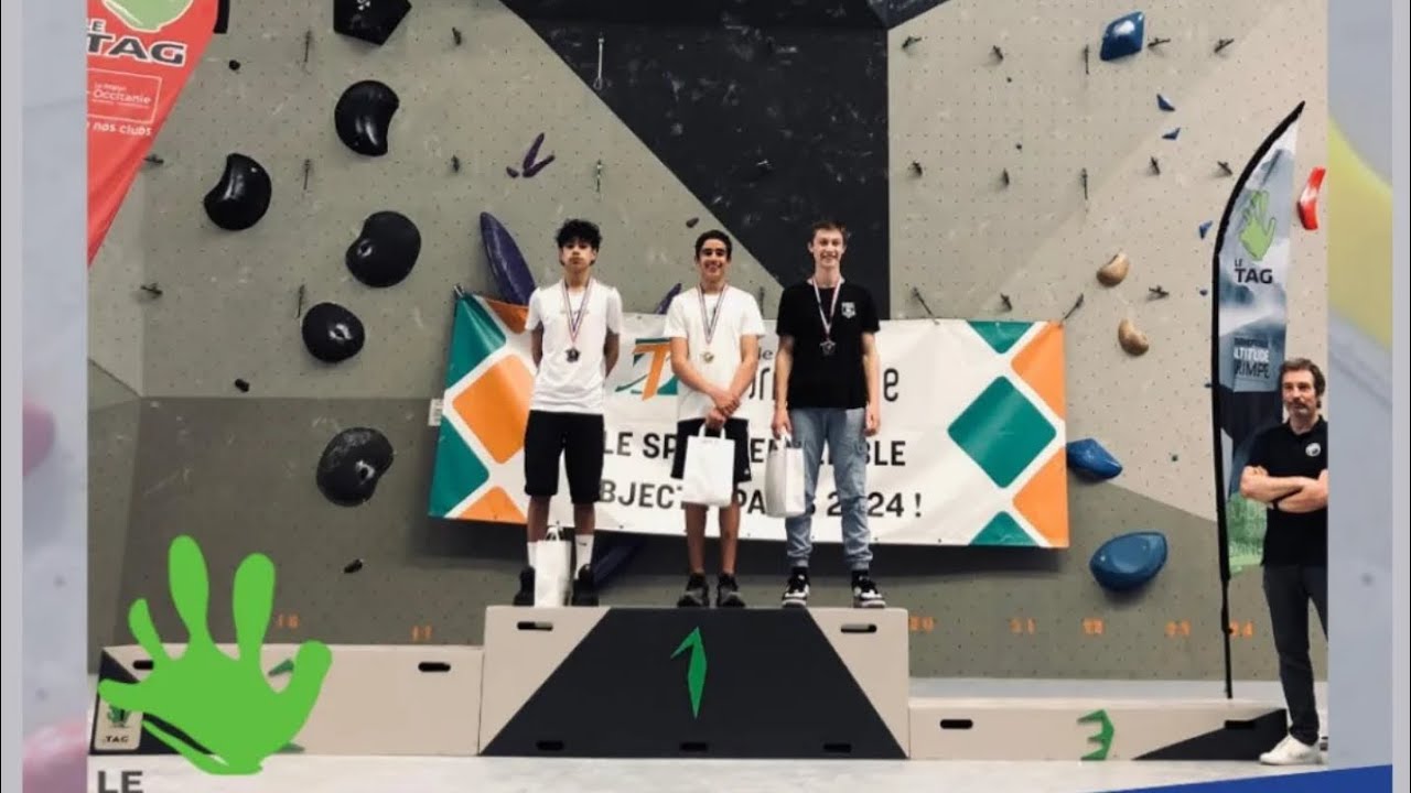 Voie de finale à la demi-finale sud du championnat de France U16    1ere année de U16   1ère place