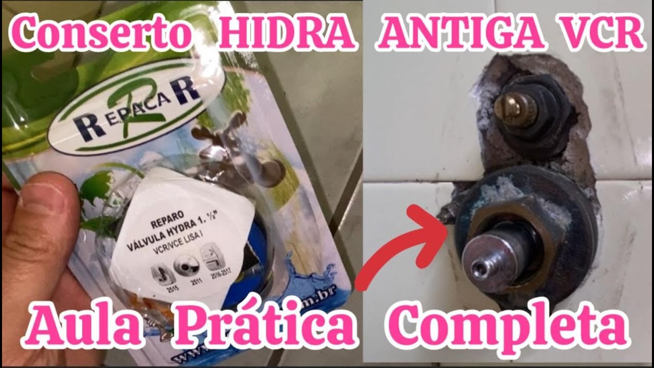 Conserto de Válvula Hidra Antiga VCR | Aula Prática passo a passo