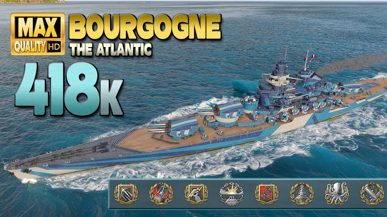 Линкор «Бургундия» с отличным уроном +400 тыс. — World of Warships