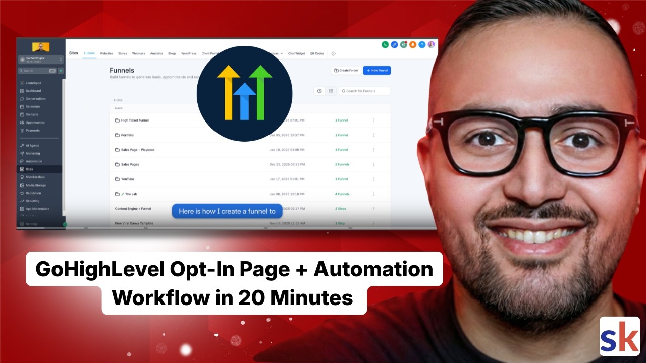 How to Build an Email Opt-In Funnel in GoHighLevel (Step-by-Step)