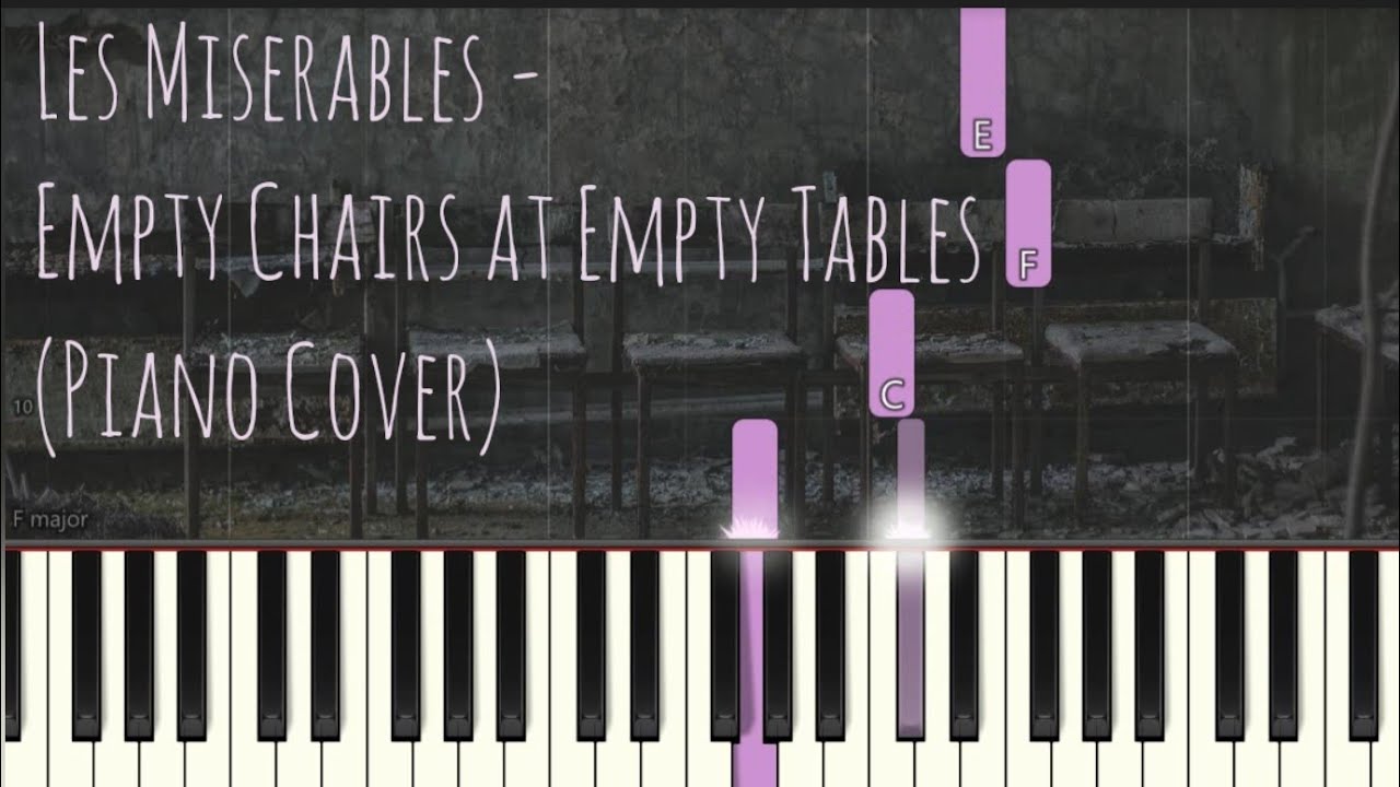 Les Miserables - Empty Chairs at Empty Tables | Piano Pop Song Tutorial