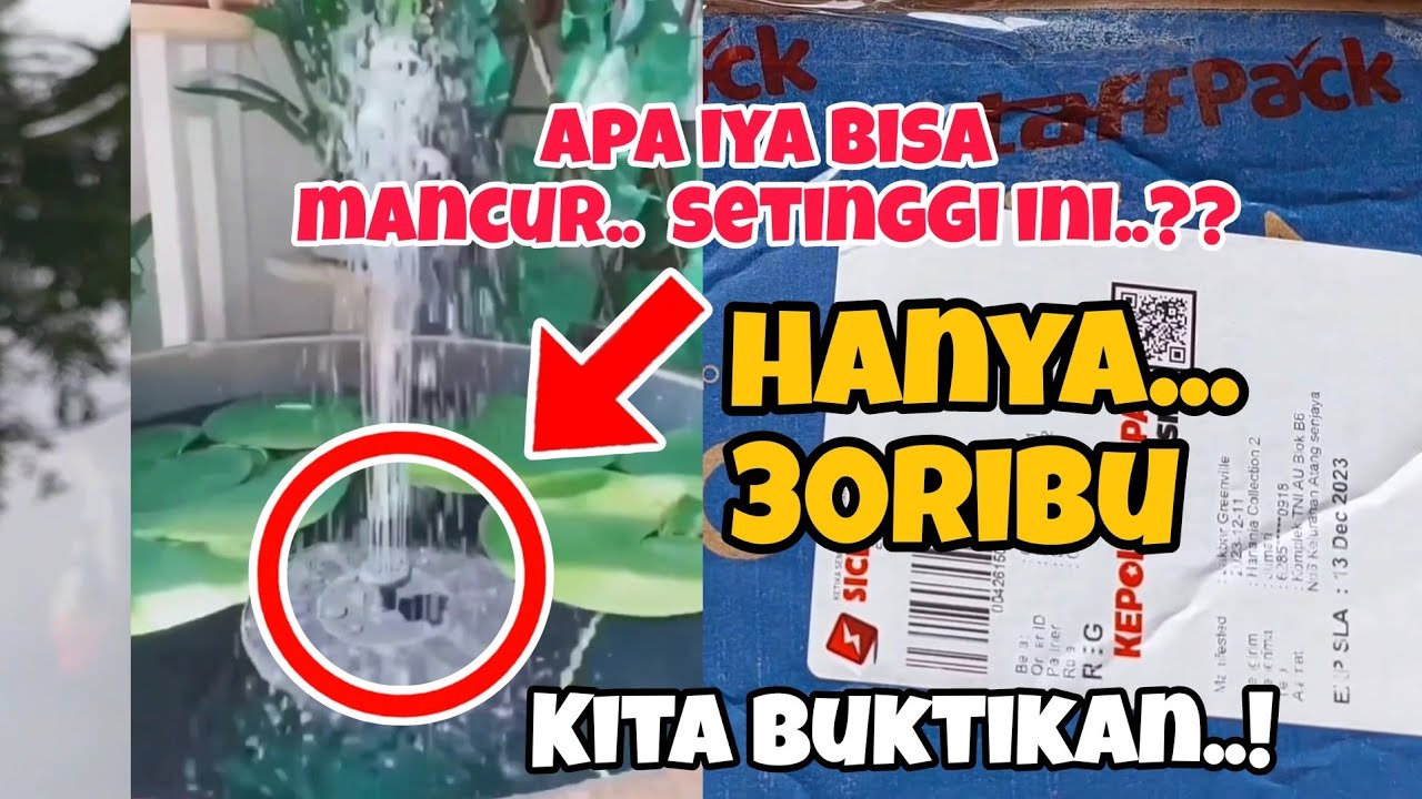POMPA AIR KOLAM TENAGA SURYA , BISA GAK YA ?