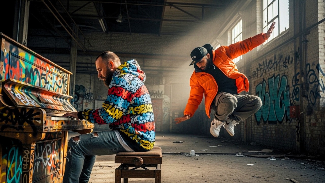 PIANO AND HIP-HOP |  Upbeat Urban Dance Instrumental