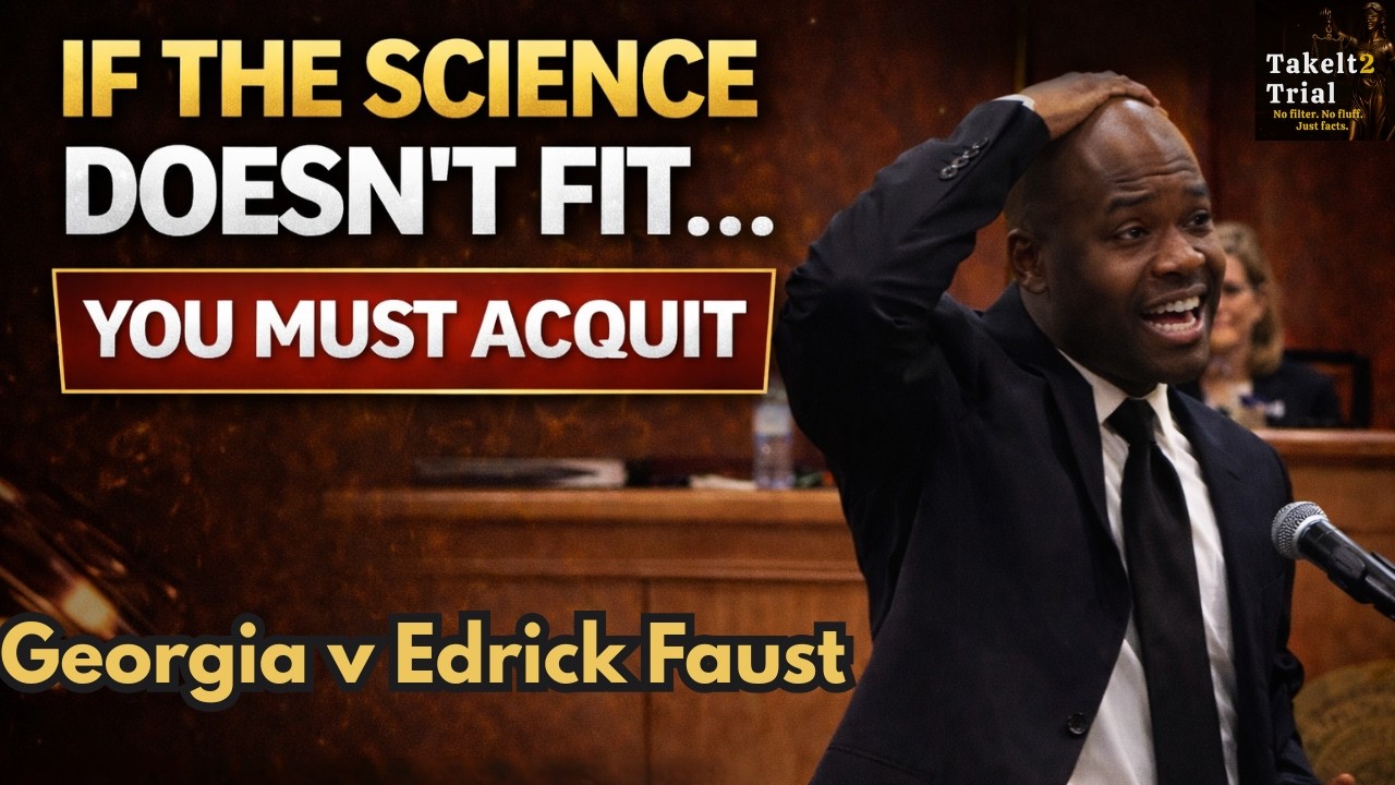 If the Science Doesn't fit .....You Must ACQUIT | Defense Closing