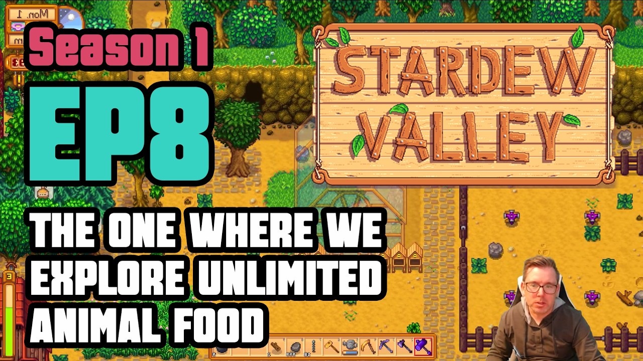 Stardew Valley Playthrough S1 EP8 | The One Where We Explore Unlimited Animal Food