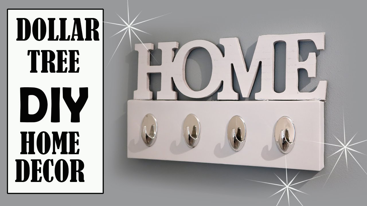 DOLLAR TREE DIY - HOME DECOR KEY HOLDER
