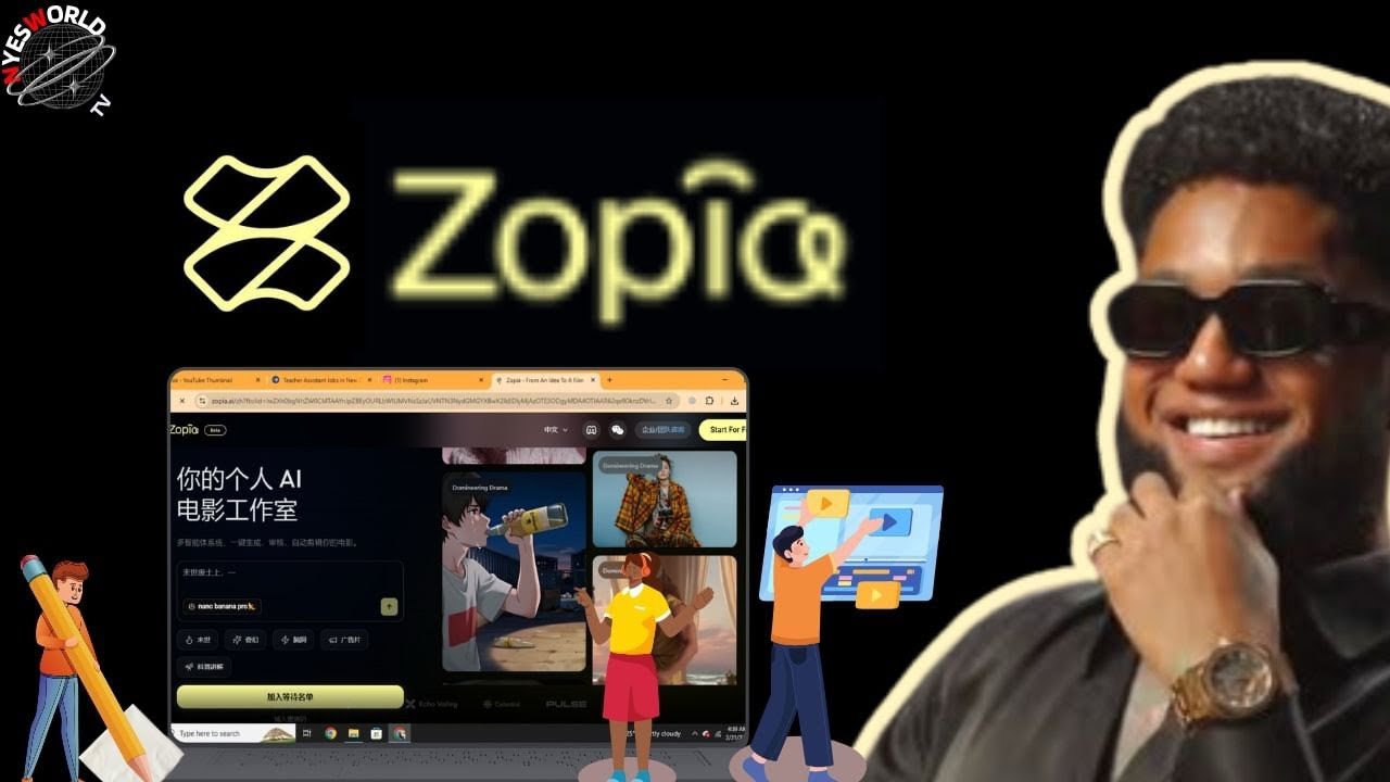 Превратите любую идею в кинематографический видеоролик с помощью Zopia!