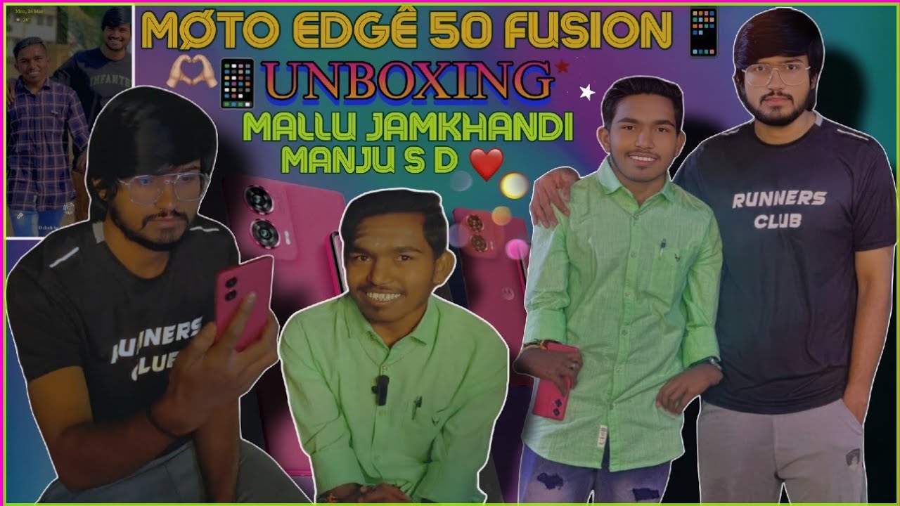 Mobile Unboxing 😍 | Manju S D | Mallu Jamkhandi | Moto Edge 50 Fusion | Pink #mobile #unboxing #moto
