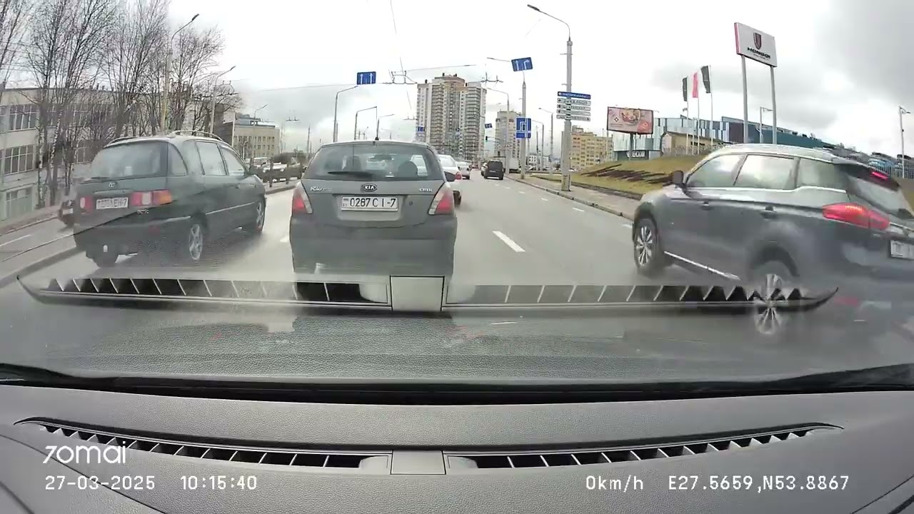 Поездка по Минску 27-03-2025 (timelapse 4x)