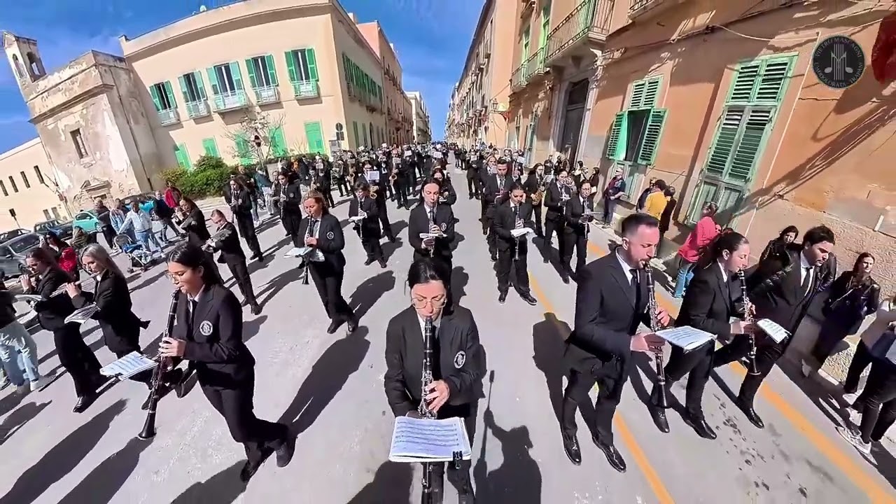 A Mio Figlio -  marcia funebre - Banda M°Pietro Mascagni Trapani. Processione Misteri 2025