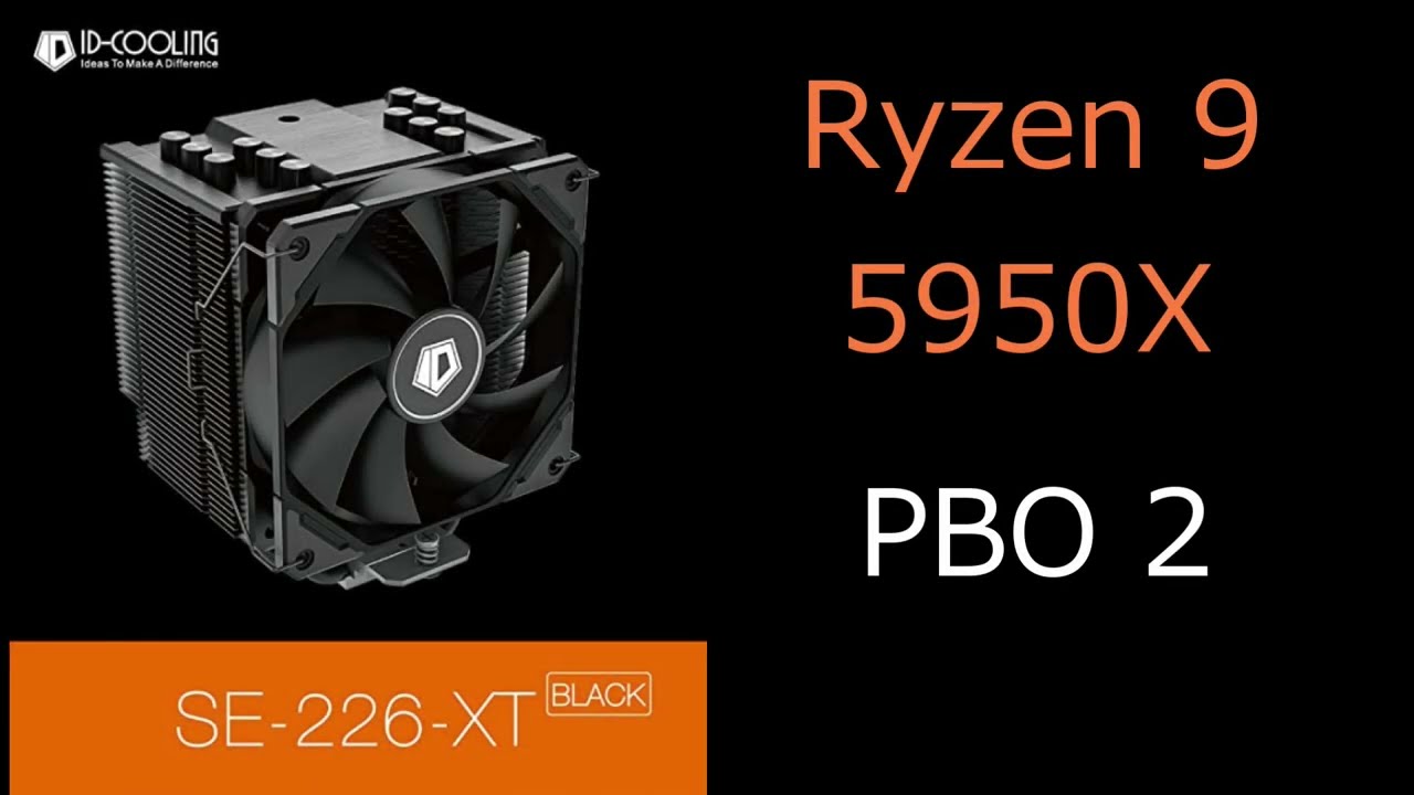 ID-COOLING SE-226-XT  Ryzen 9 5950X  PBO 2