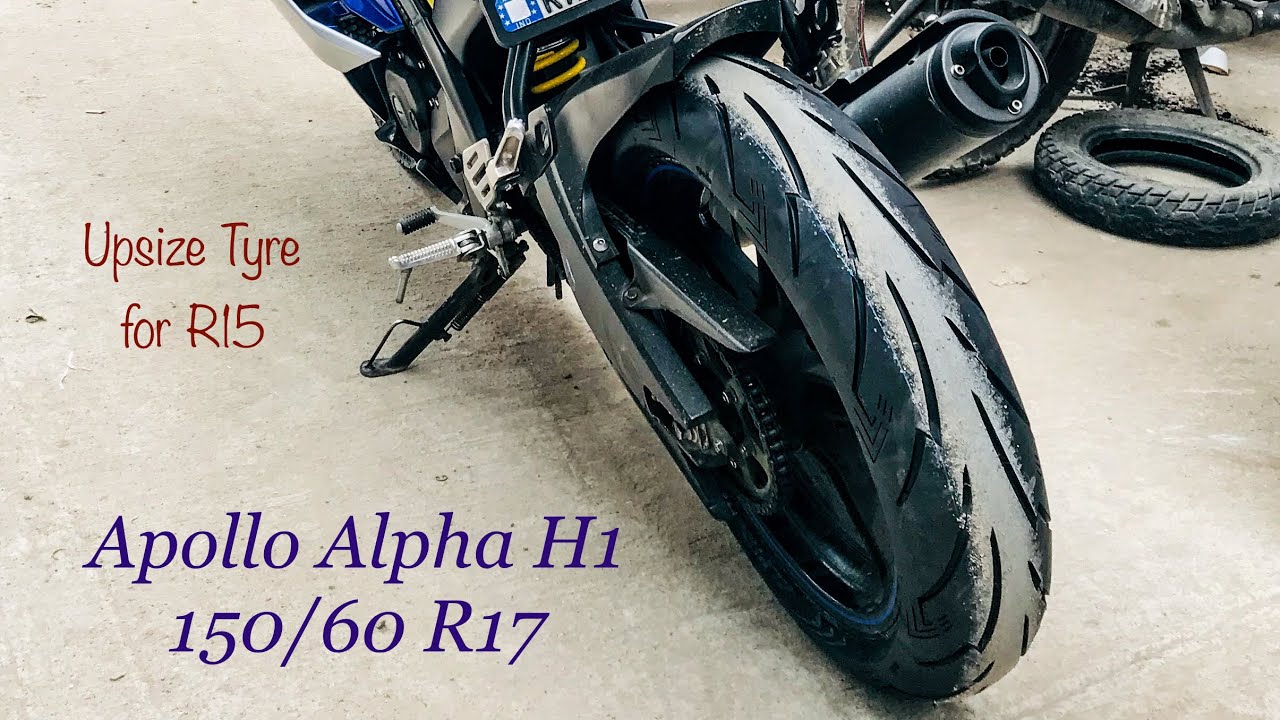 Apollo Alpha H1 Tyre On R15 | Upsizing the R15 Tyre to 150/60 | R15 Tyre Upsize