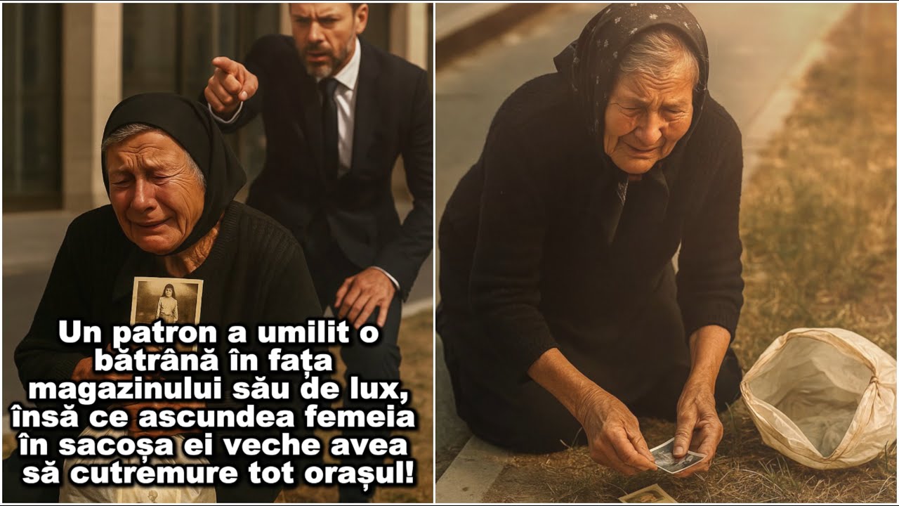 Un patron a umilit o bătrână în fața magazinului său. Ce ascundea în sacoșă avea să șocheze orașul