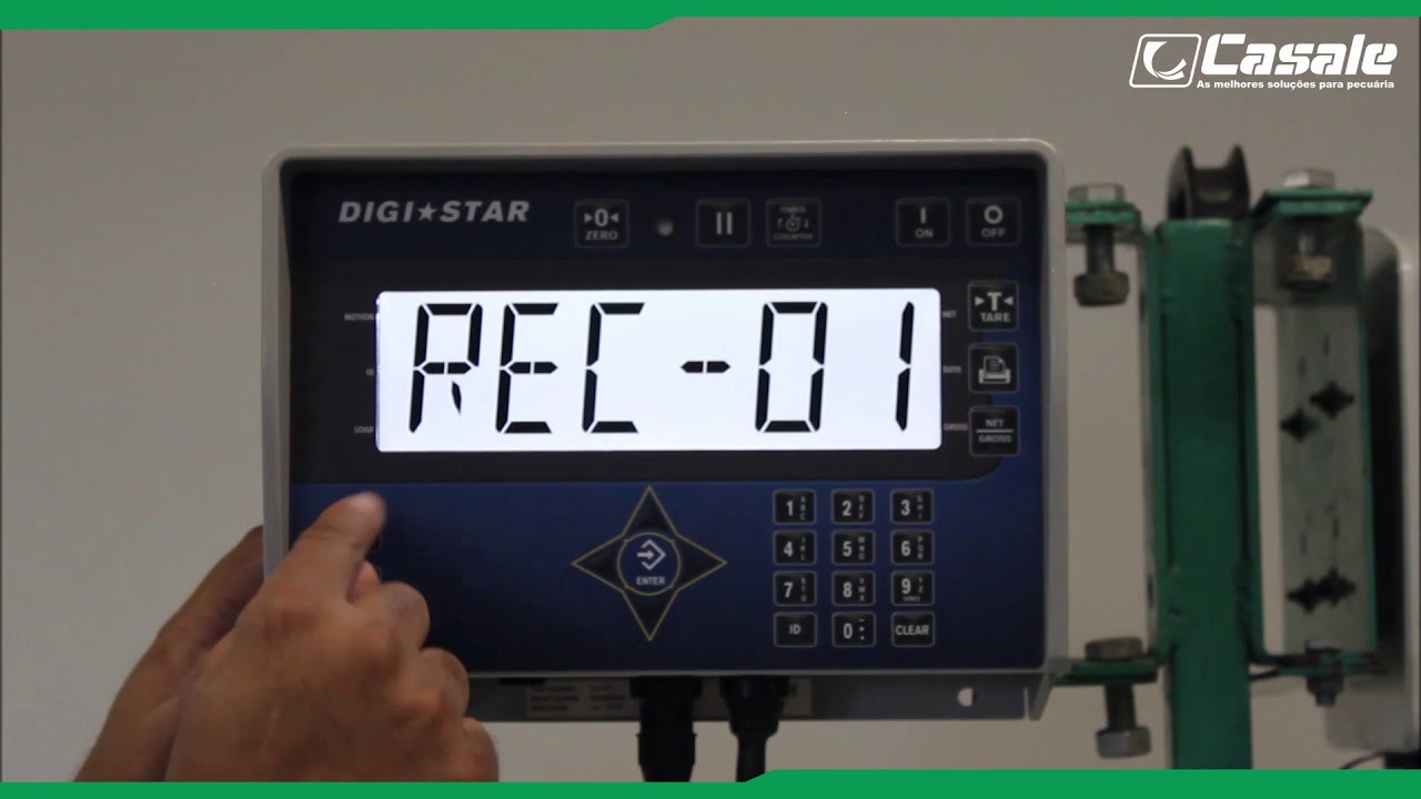 Configurando a dieta por cochos - Balança Digi-Star EZ 3410