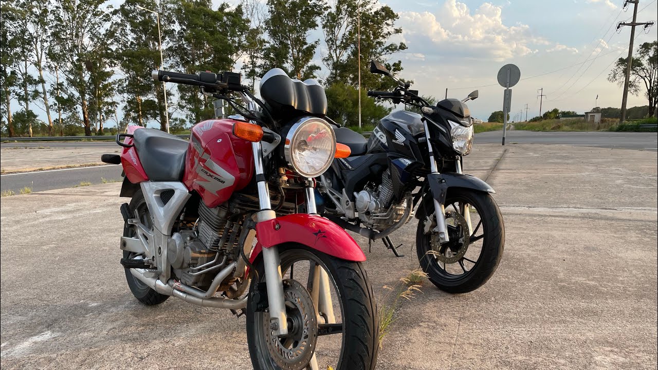 Honda cbx Twister 293cc VS Honda New Twister 293cc + Prueba de velocidad máxima GPS 🚀