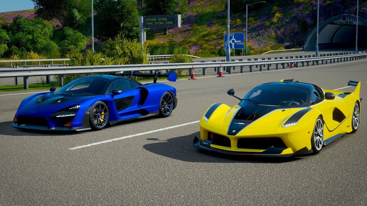 Forza Horizon 4 Drag race: Ferrari FXXK vs McLaren Senna