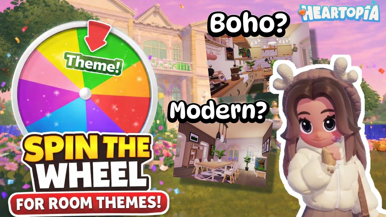 I Built a House But Each Room is a RANDOM ASTHETIC in Heartopia