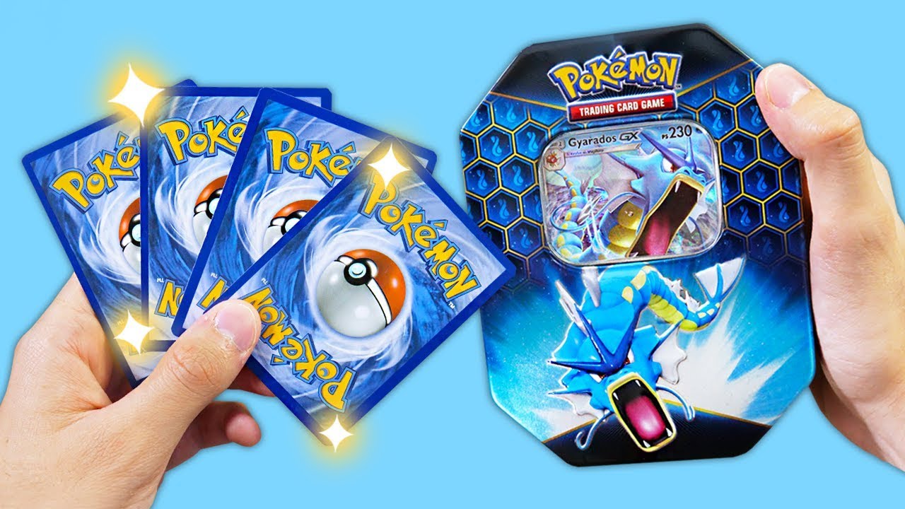 *4 GX IN UNA TIN!* APRO LA NUOVA TIN DI GYARADOS GX - Pokemon TCG Collezione Tin Destino Sfuggente