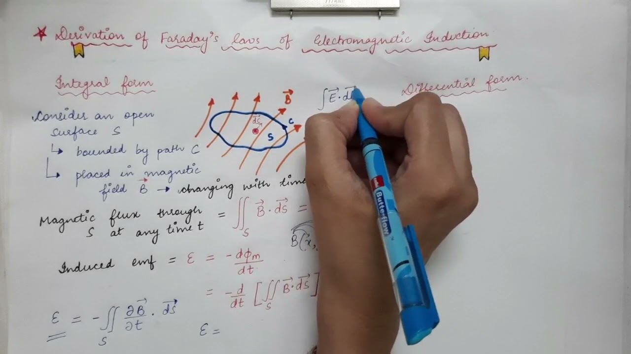 Integral & Differential form of Faraday's Law