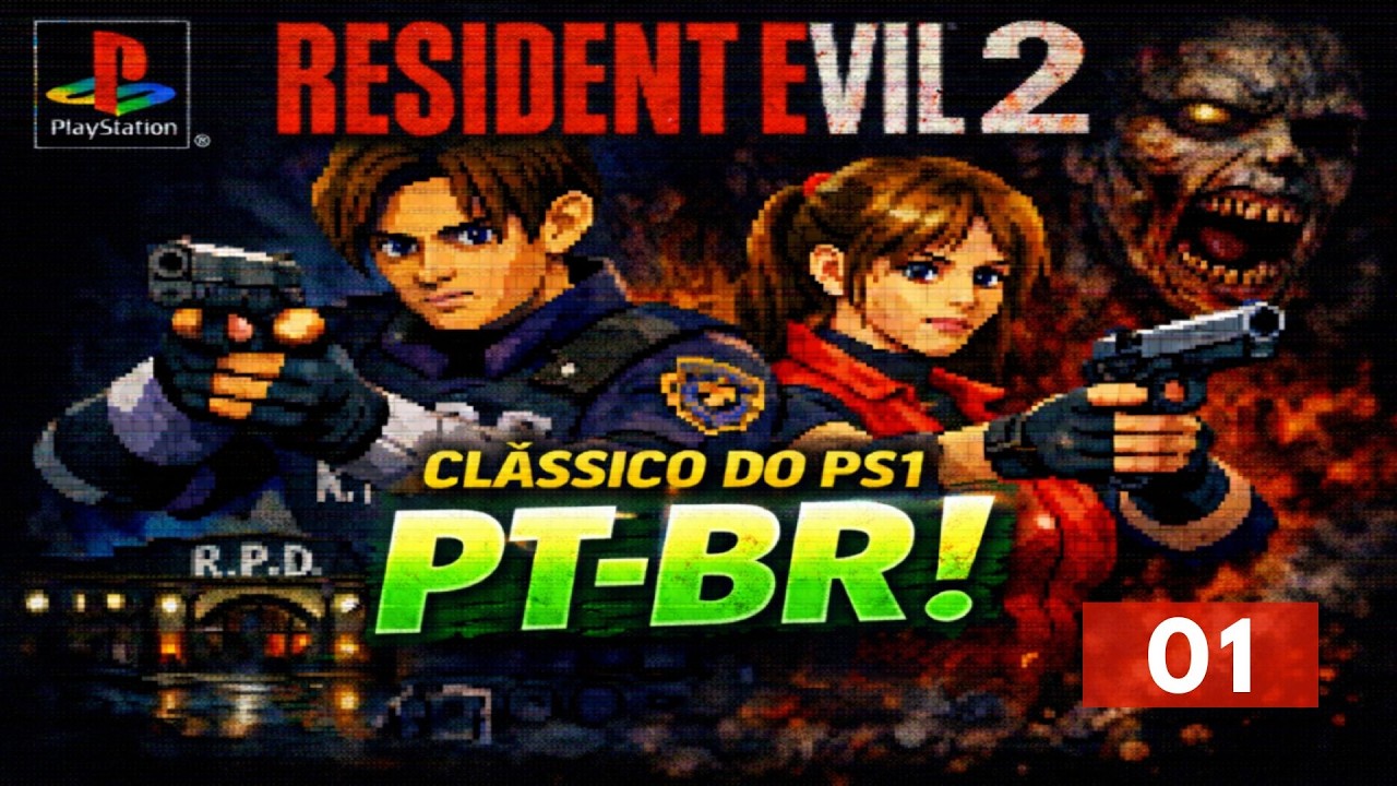 RESIDENT EVIL PS1 DUBLADO PT-BR 🧟‍♂️ | Terror RAIZ AO VIVO