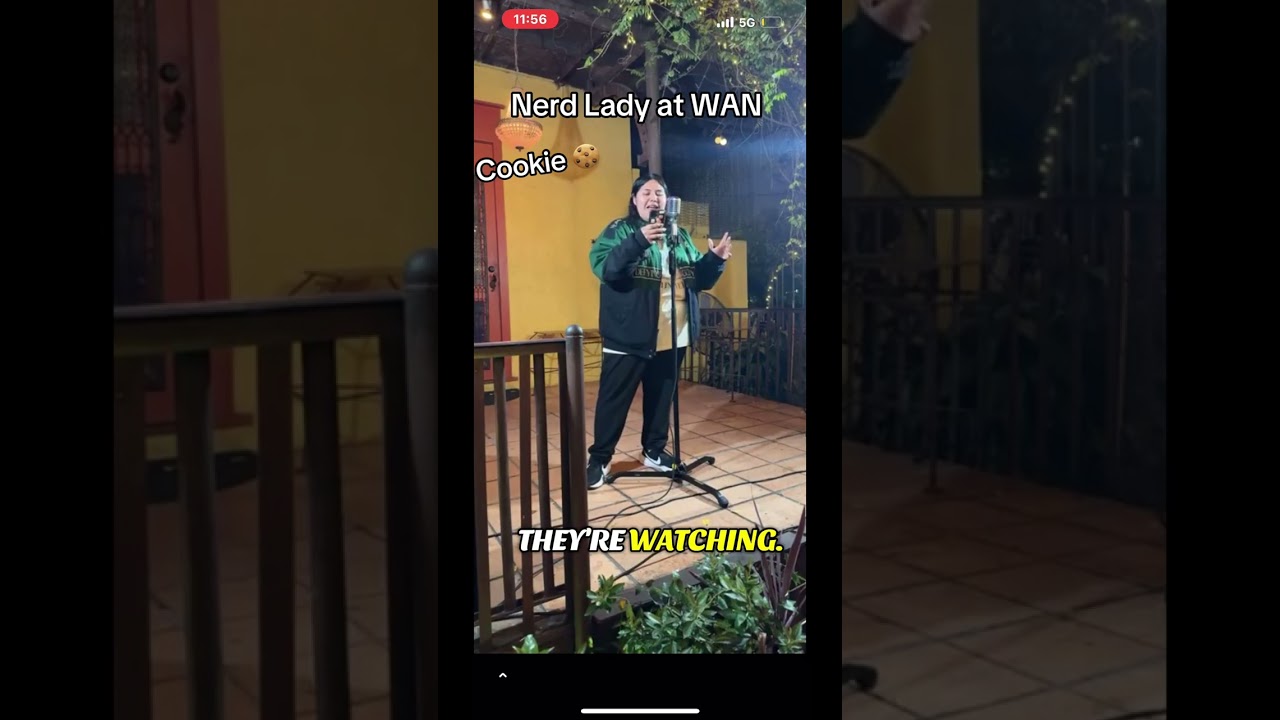Nerd Lady performs “Cookie” at WAN Poetry in Houston 