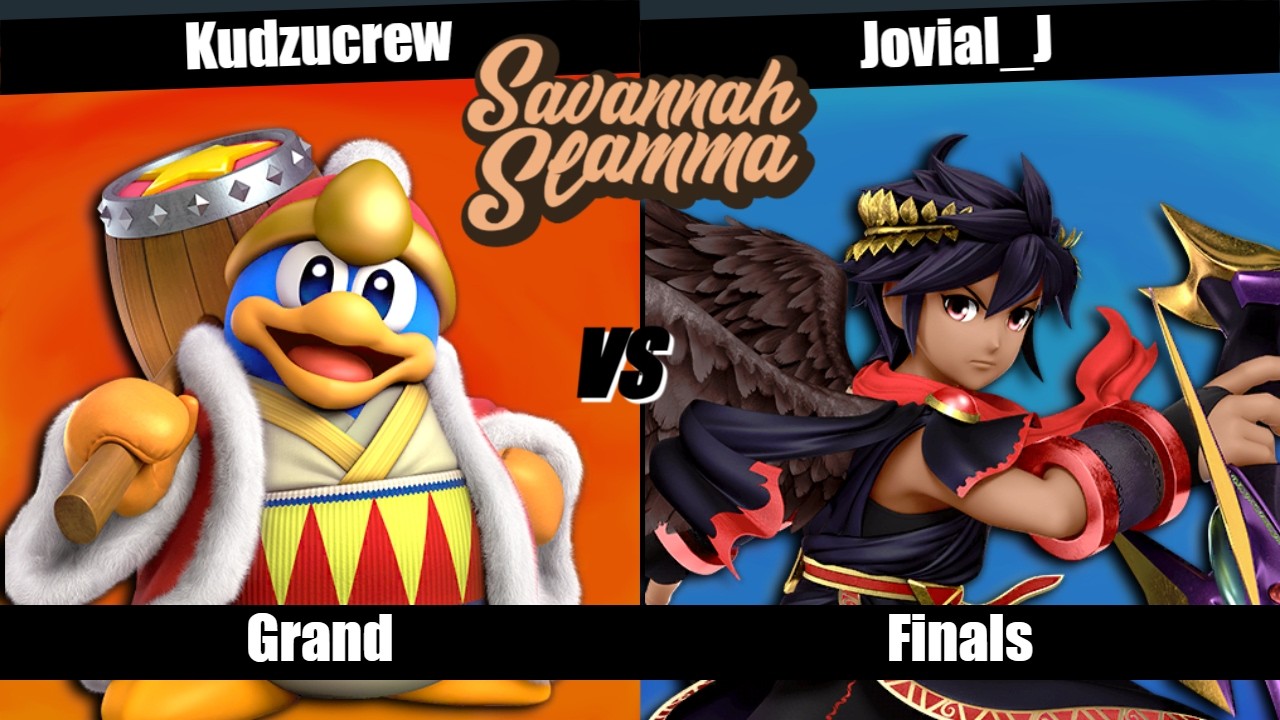 Savannah Slamma 122 GRAND FINALS - Kudzucrew (King DeDeDe) vs. Jovial_J (Dark Pit)