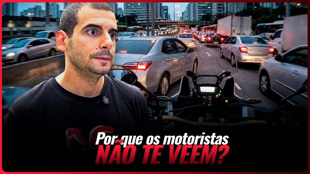 PARE de buzinar! Por que motoristas NÃO te veem e o que fazer.