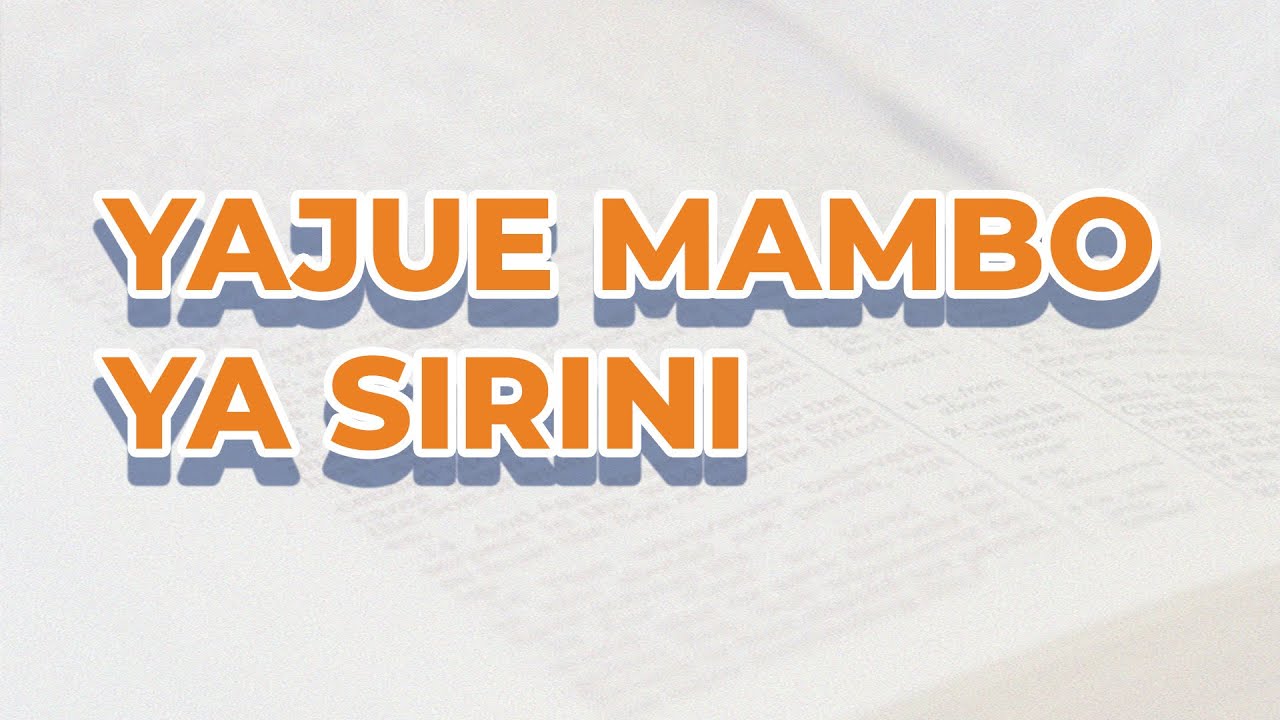 Mambo ya sirini