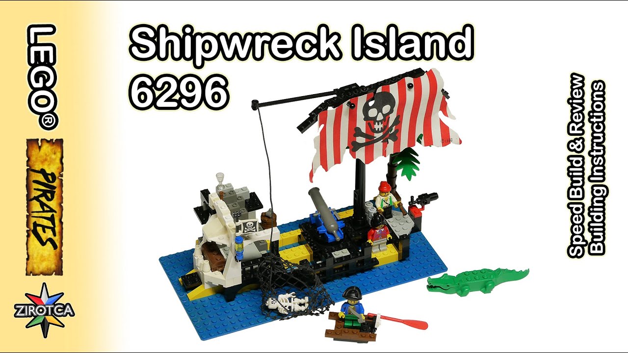 LEGO 6296 Shipwreck Island - Set Review and Speed Build | Original Building Instructions | Pirates