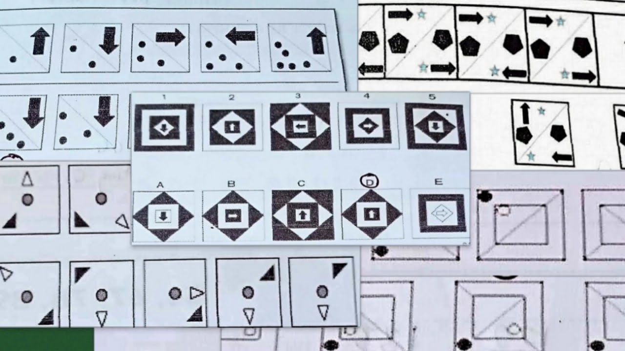 5-item Abstract Reasoning [Arrows Shaded]