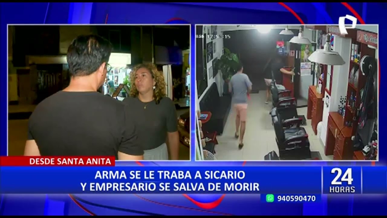 Santa Anita: sicario intenta asesinar a empresario, pero arma se le traba