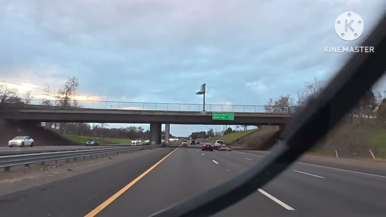 Driving to Sacramento.