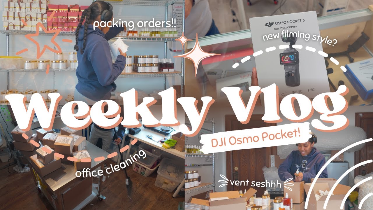Life w/ A Small Business Owner! - New Camera DJI Osmo Pocket 3! New filming style?