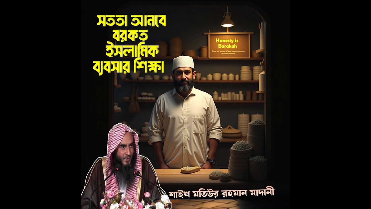 ব্যবসায় সততা: আল্লাহর পক্ষ থেকে বরকতের প্রতিশ্রুতি | শায়খ মতিউর রহমান মাদানী