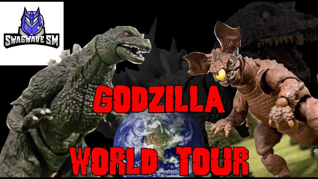 Godzilla Jr. vs Baragon (Godzilla World Tour 7) [Stop Motion Film]
